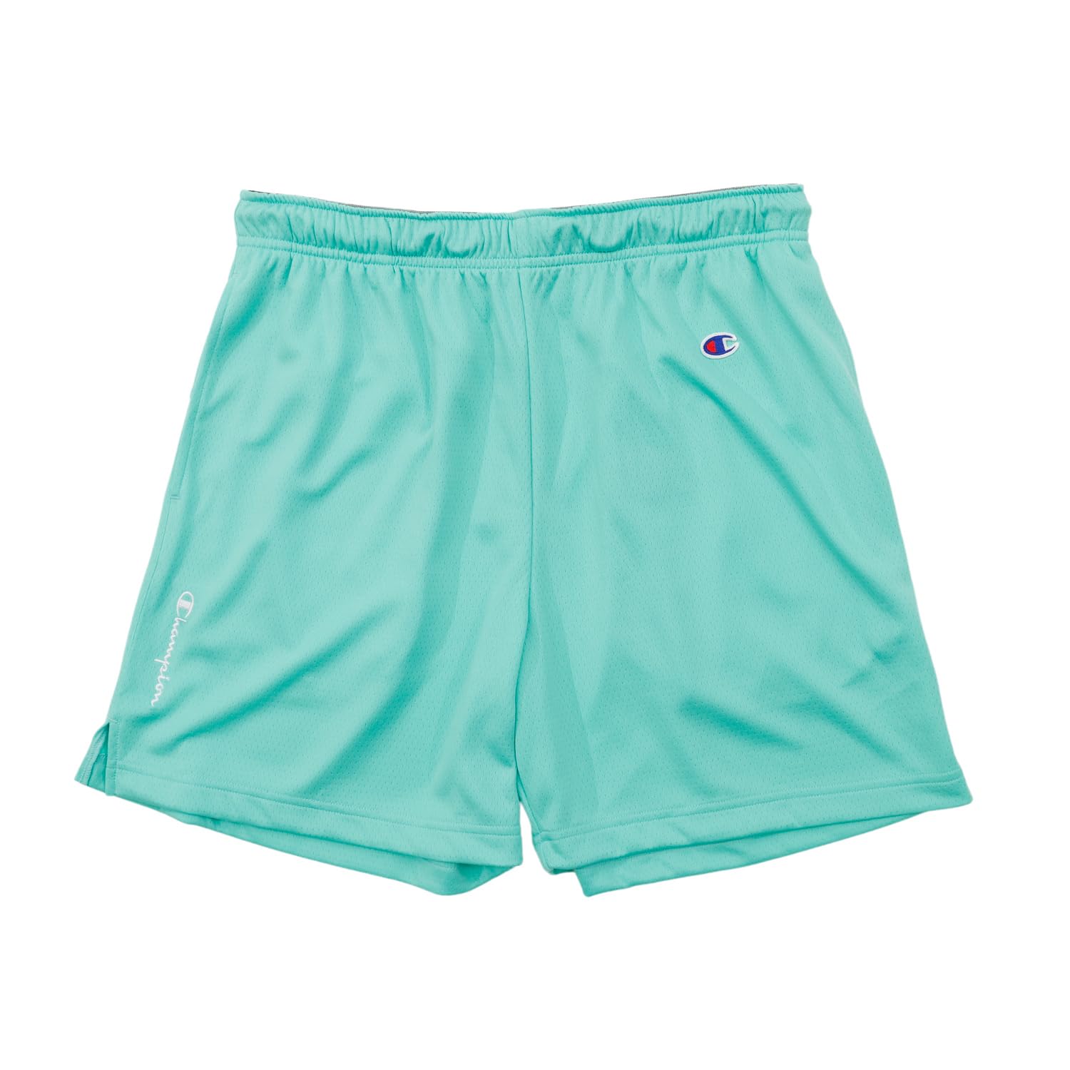 

Легкие мужские шорты Champion с логотипом Script, C3-BB553, Быстросохнущие, Эластичные, Антибактериальные, Устойчивые к запаху, Вышитые, Сине-зеленые