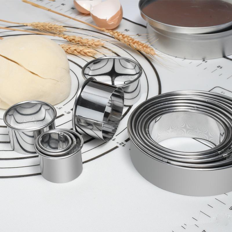 Ensemble de 14 anneaux ronds en acier inoxydable pour biscuits et gâteaux Mousse