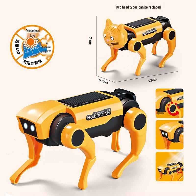 

Solar-Powered Walking Robot Dog: Educational Assembly Toy for Kids
