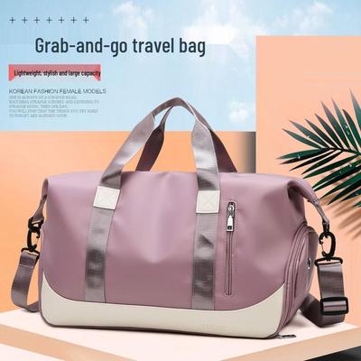 Casual Sports Fitness Travel Duffel Bag with Wet-Dry Separation & Trolley Sleeve