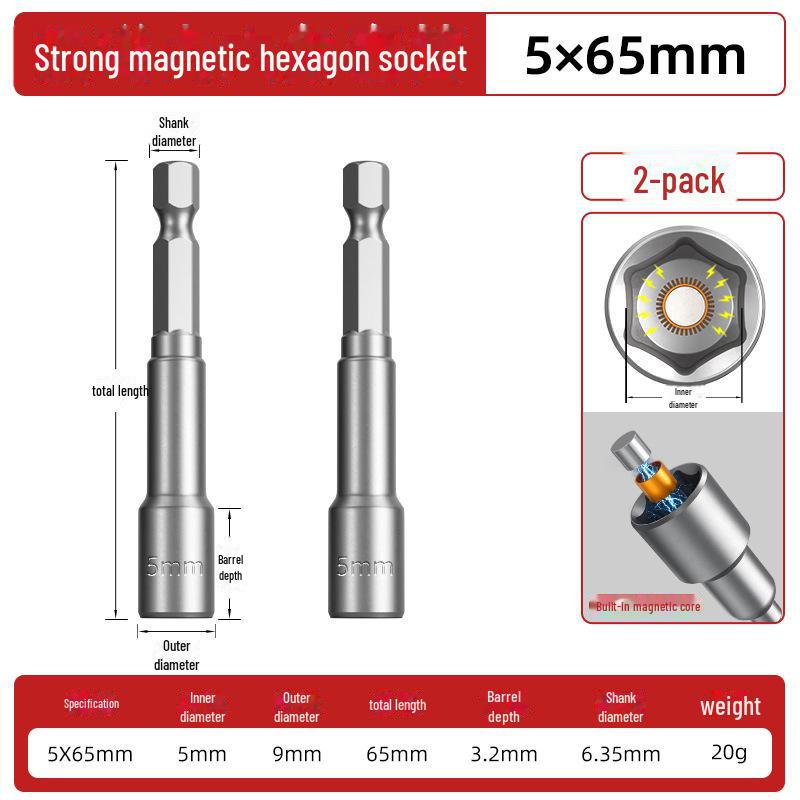 Dane Tools Magnetischer Inbusschlüssel und selbstschneidender Schraubendreher-Bohrersatz