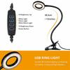 48 LED USB Book Light Clip Desk Lamp Reading Light with 3 Color Mode 10 Brightness Dimmer 360° Flexible Gooseneck Bed Night Lamp