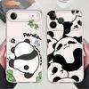 Cute Panda Funny Case for iPhone 17 Pro Max 15 14 Plus 16 Air 11 7 8 12 Mini XS Max 13 Pro XR Soft Phone Cover