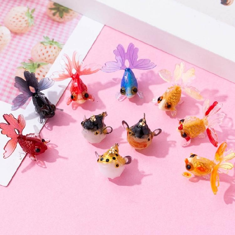 5 Pack Jewelry Accessories Fish Craft for DIY Necklaces Earrings and Bracelets