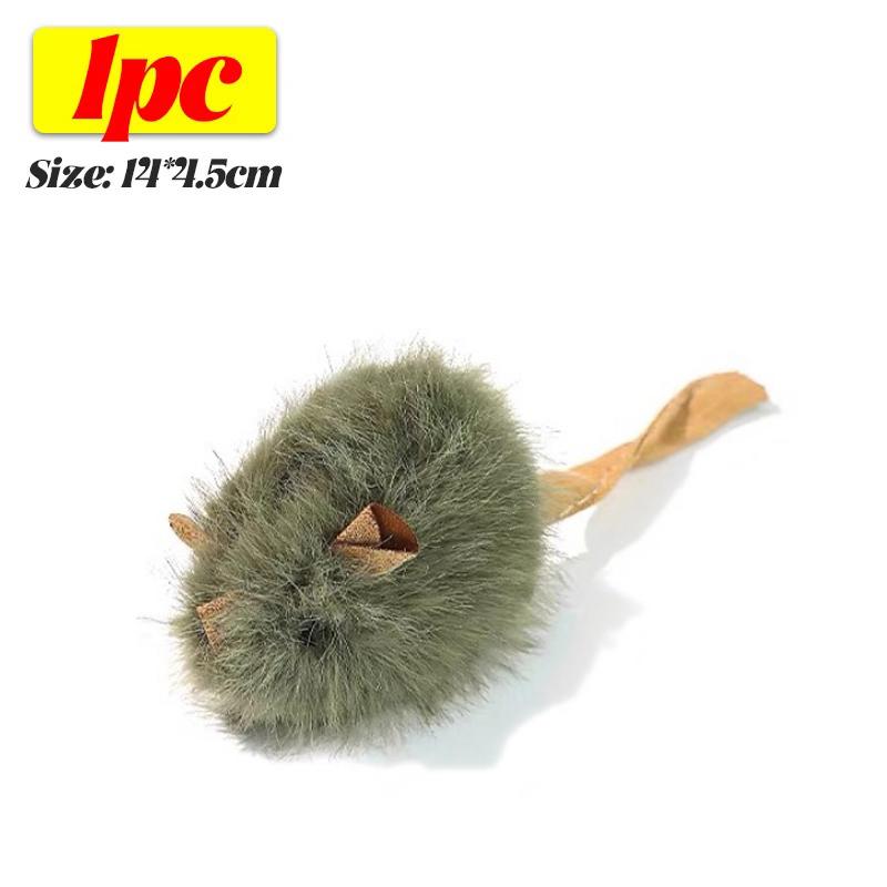 

10/1Pcs Plush Mouse Fun Interactive Cat Chew Toy Scratch-resistant Mouse Doll Imitation Mice Home Indoor Cats Toys Pet Supplies
