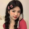 Bangs Clip For Girl Love Heart Hair Clip Y2K Hair Barrettes Hair Accessories Korean Style Hairpin