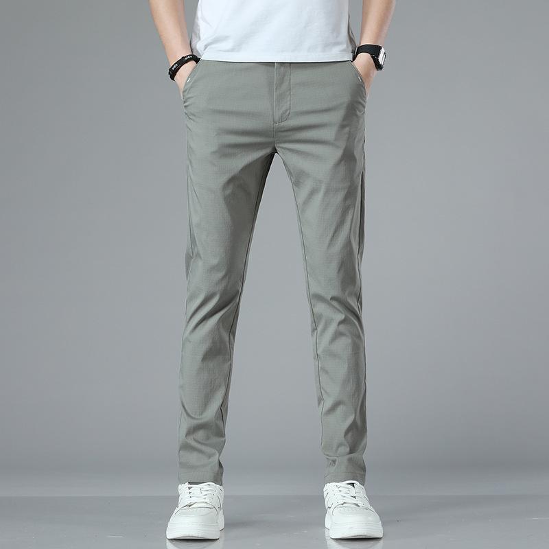 Summer Thin Pants Men's New Casual Pants Loose Straight Long Pants Men's High-end Men's Pants