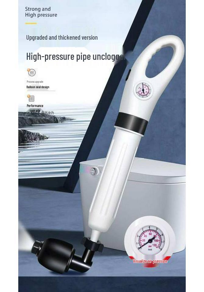 Toilet & Drain Unclogger: One-Shot Pipe Blockage Tool