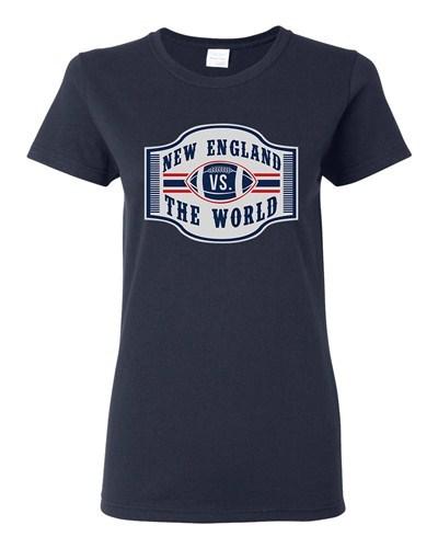 Ladies New England VS The World Champions Football Sports Fan DT T-Shirt Tee Unisex T-Shirt XXL
