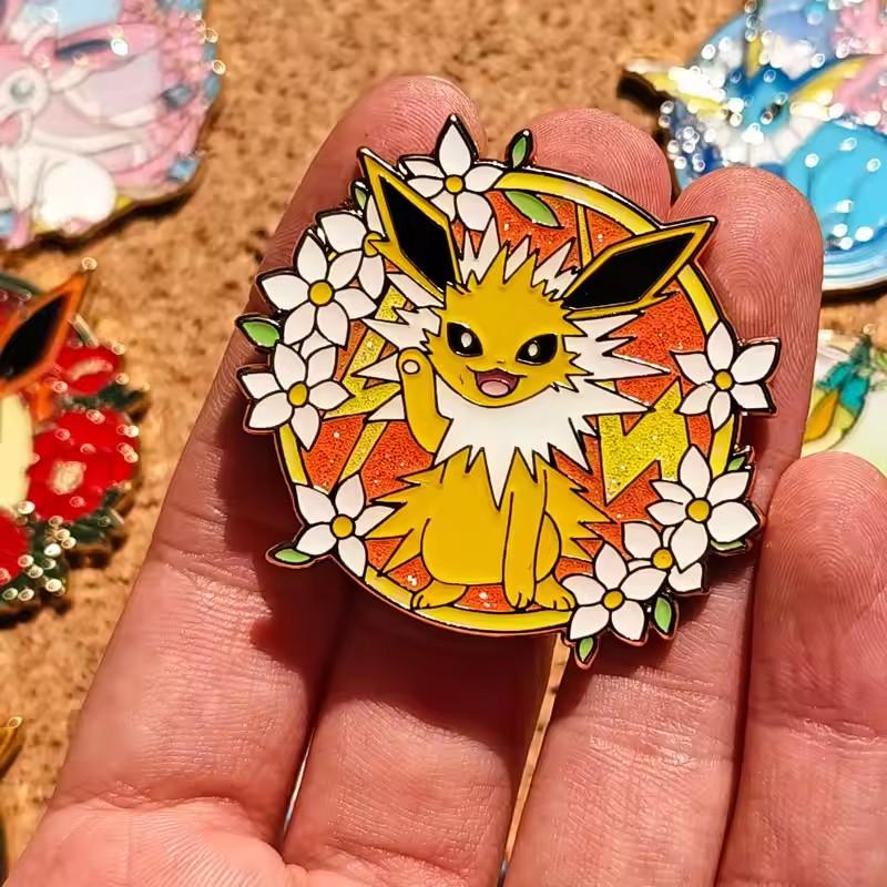 Pokemon Hard Enamel Pins Cute Anime Games Lapel Pins Women Men Brooch for Clothes Cute Badge Metal Jewelry Accessories Fans Gift