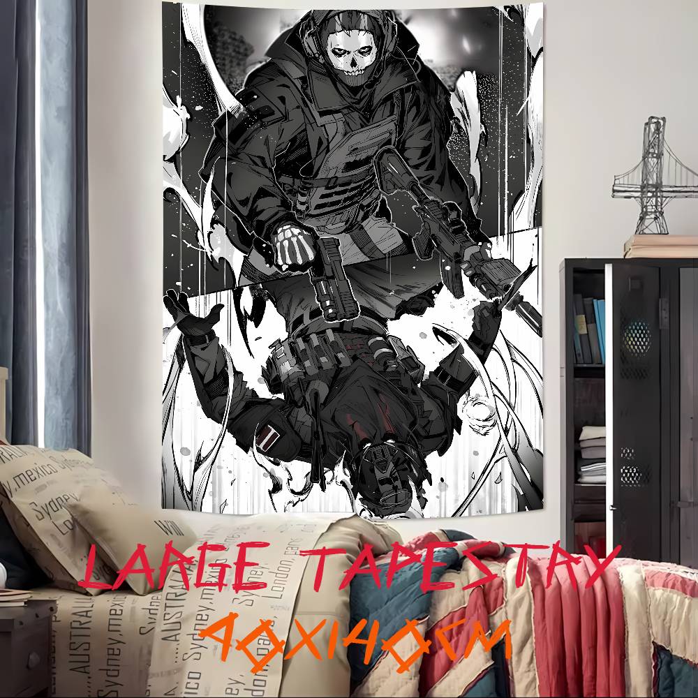 Cool Hot Popular CCallS Of Game DdutyS Gaming Tapestry Wall Hanging Wall Rugs Dorm Decor Blanket Camping Decoration Tapestry
