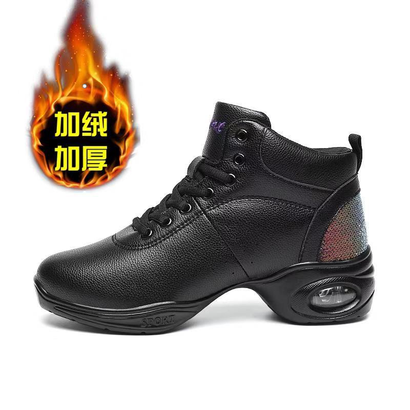 

Cocado осенне-зимние танцевальные туфли женские танцевальные ботинки туфли для народного танца бархатные танцевальные кожаные с мягкой подошвой матросские танцевальные ботинки 39