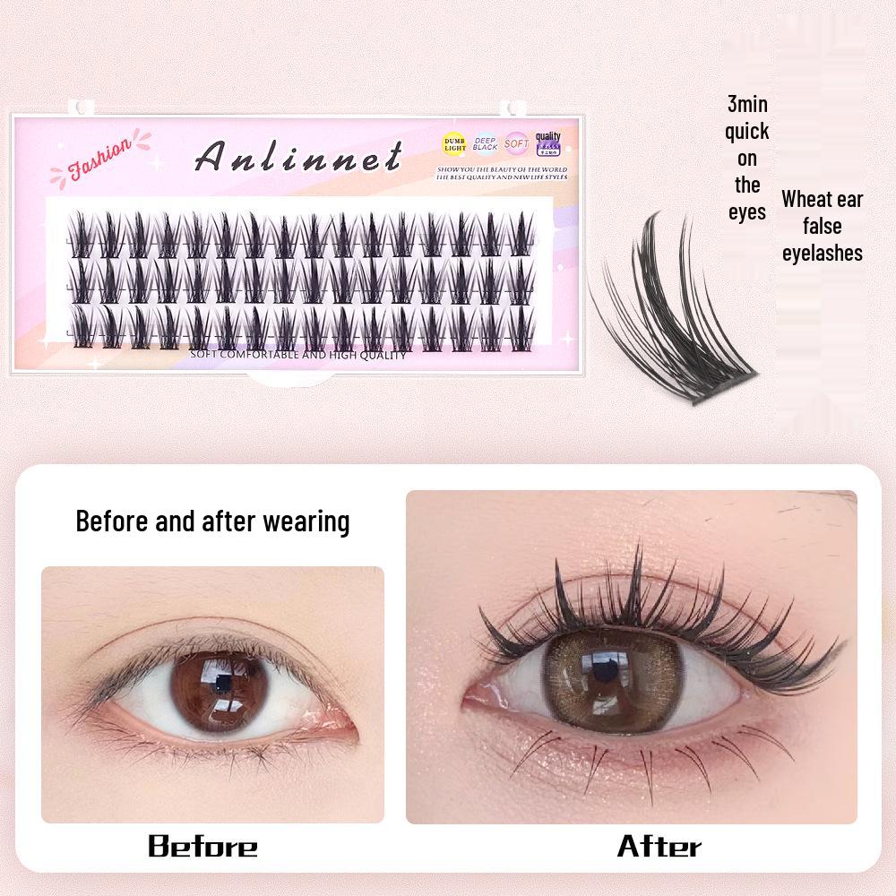 Large Capacity 3-Row False Eyelashes Set - Pure Desire and White Moonlight Styles