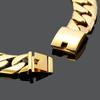 Men 'S European And American Fashionable Gold 31mm Wide Domineering Titanium Steel Hip -Hop Bracelet 