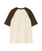 Wacky Willy Kiki And Motorcycles Raglan Short Sleeve T-Shirt Cream