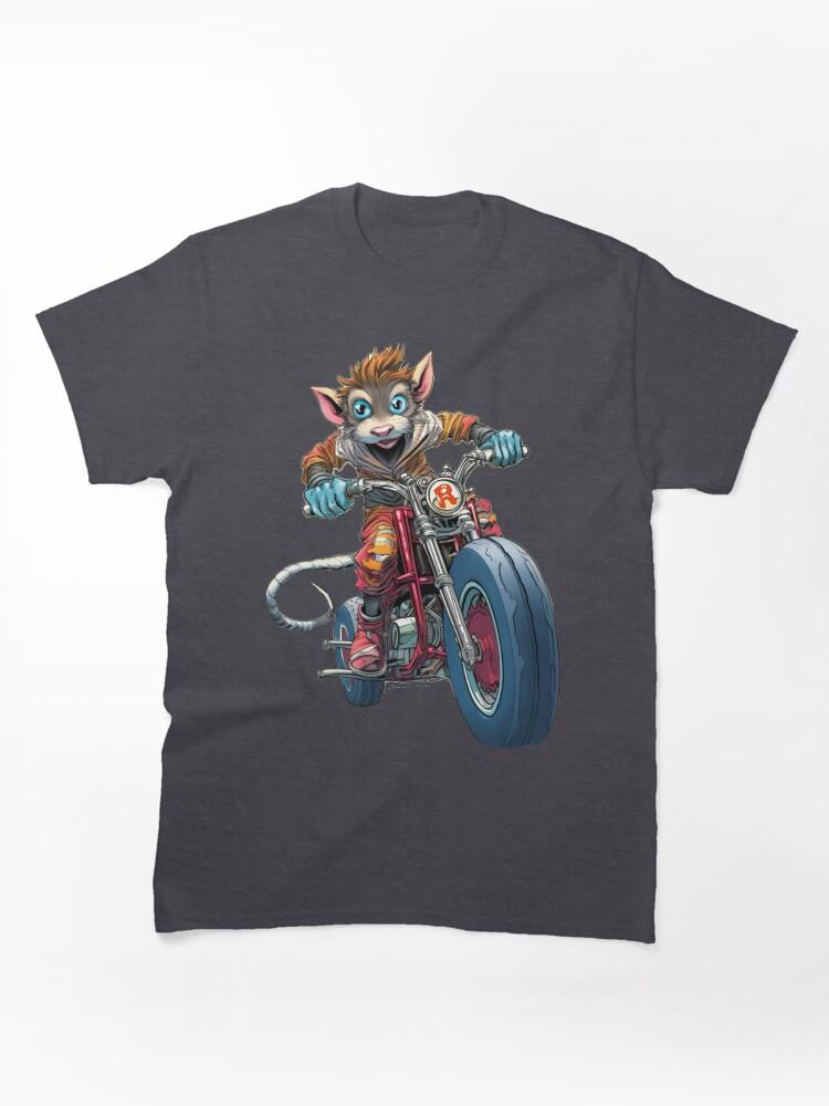 Biker Mice from Mars Rebel Biker Boy Rat Gang Rebels Book Illustration by Sarnia Classic T-Shirt