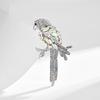 New Exquisite And Cute Design Parrot Brooch Simple And Fashionable Animal Brooch Suit Accessories Female Gift