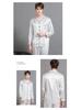 2023 Men's Silk Pajama Set: Long Sleeve, Long Pants, Thin and Comfortable for Spring, Summer, or Autumn Home Wear