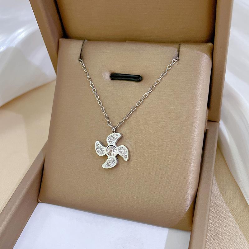 Geometric Planet Personality Minimalist Wind Furnace Real Gold Necklace Female Collarbone Chain