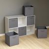 Cube Storage Boxes Clothes Organiser Foldable Gray Beige Home Wardrobe Organizer