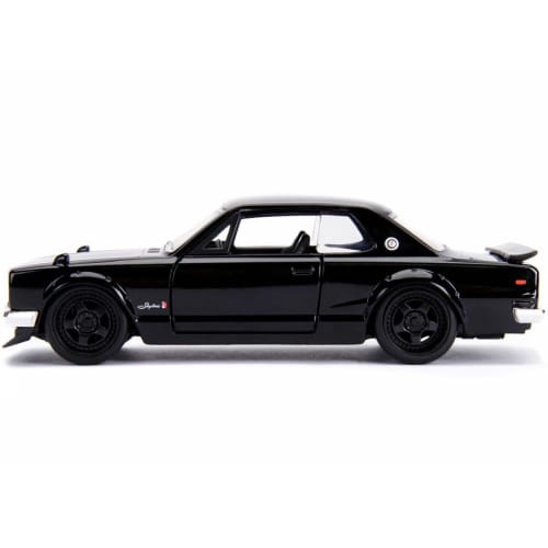 JADA TOYS 1/32 Scale Fast and Furious Nissan Skyline 2000 GT-R 1971 Black Brian Diecast Model Car
