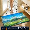 Soft Absorbent Non-Slip Rug Art Landscape Floor Mat Home Decor Doormat Bedroom Floor Mat Shower Carpet