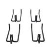 4PCS Heavy Duty Shovel E Track Hook Enclosed Design Multifunctional Steel E Track J Hook for Truck