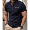 Summer New Men's Casual Stand Collar Short Sleeve Shirt Collar
