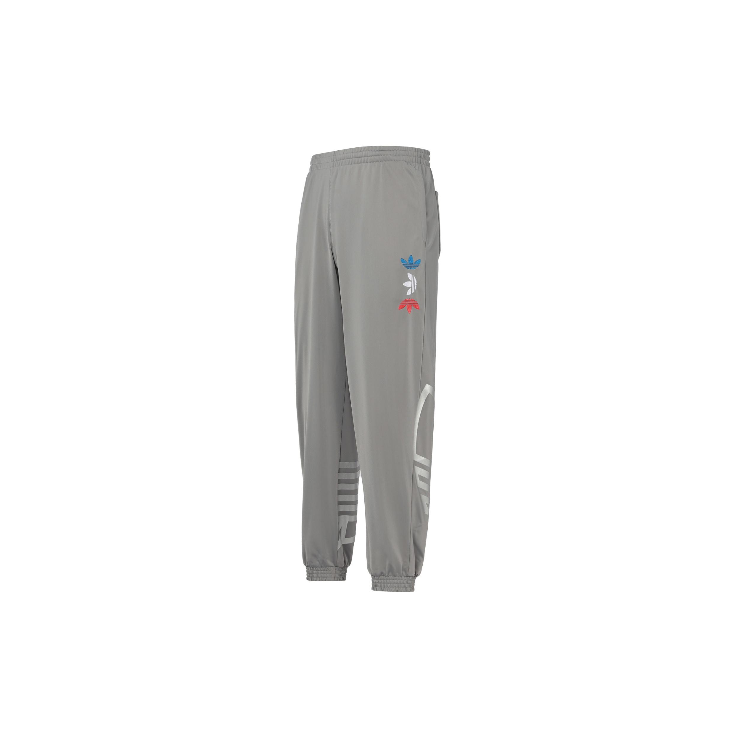 adidas originals Metallic Track Pants Logo Sports Pants Gray Men s FS7324 XXL