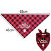 20/10/1Pcs Pet Triangle Scarf for Large Dog Christmas Party Dog Bandanas Dog Cat Red Santa Claus Letter Pattern Pet Supplies