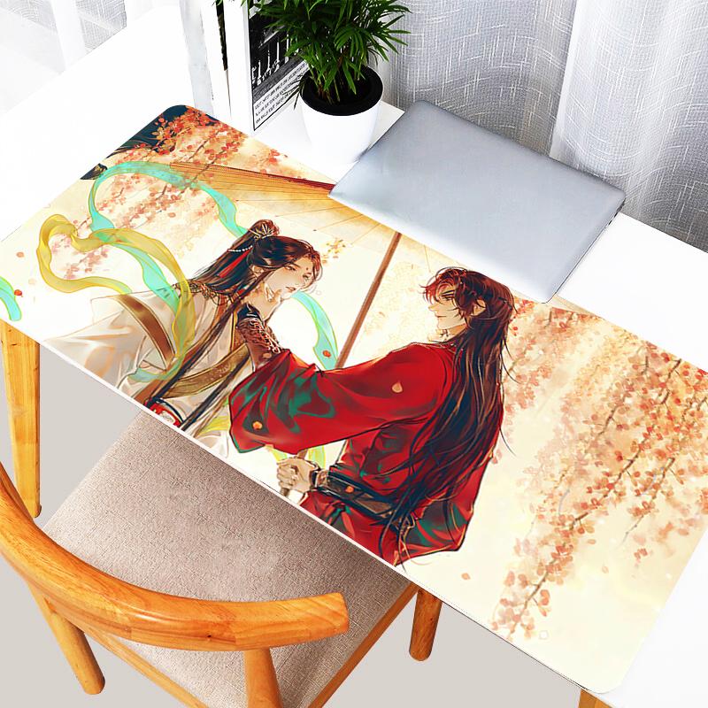 Popular Anime Mouse Pad HD Print Tian Guan Ci Fu Large Gaming Accessories Speed Gamer Extended Keyboard Pad Computer Mouse Mat