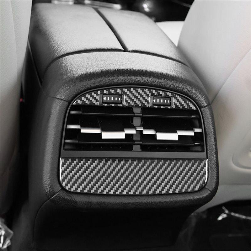 Carbon Fiber Trim For Rear Air Outlet Vent Cover For Maserati Ghibli 2014- Interior Accessories