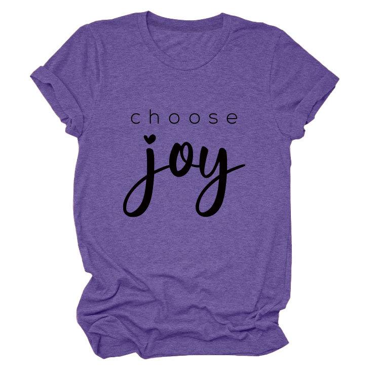 Simple casual temperament versatile women's round neck short-sleeved T-shirt base