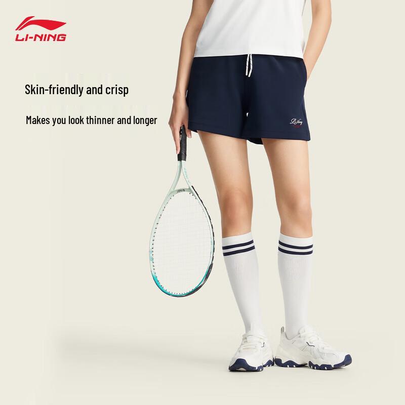 

Li-Ning Women s Sweat-Wicking Loose Fit Sports Shorts L