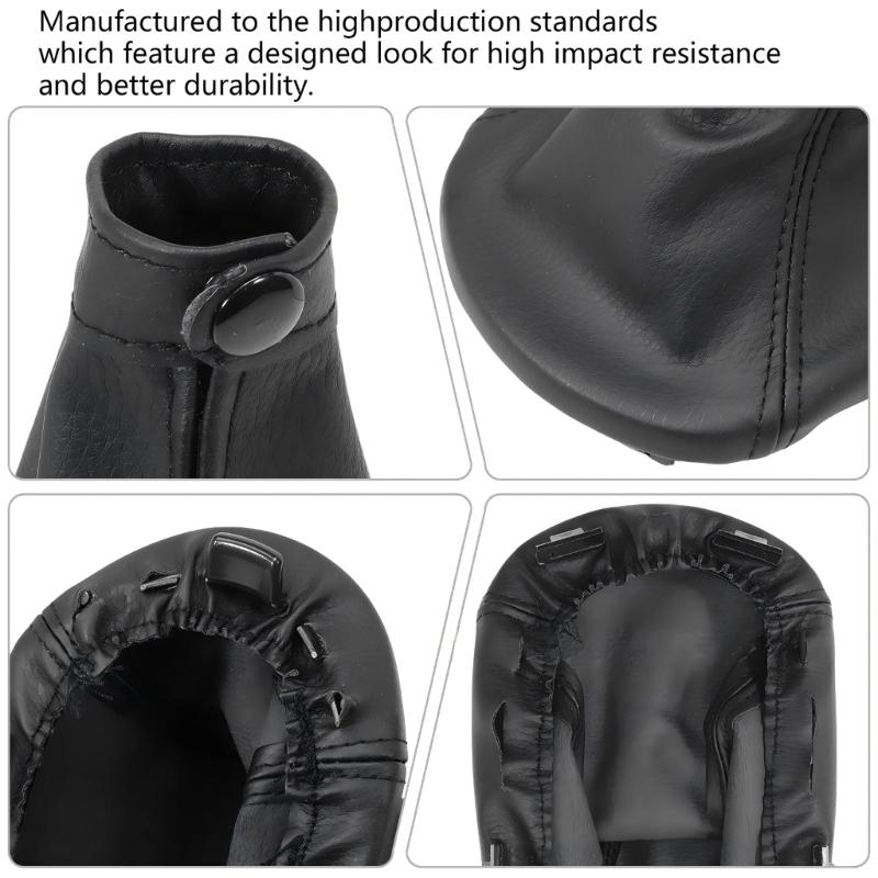 Auto Part for Seicento 1998-2010 Gear Shifter Knob And Leather Gaiter 735249804 Shifter Knob Gaiter Set Easy Installation