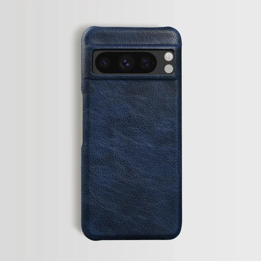 Premium Rindsleder Echtes Leder Hülle Für Google Pixel 8 Pro 7 6Pro 7A 6A 5A Handy Hülle Gehäuse Schutz Funda Rückseite Schale capa