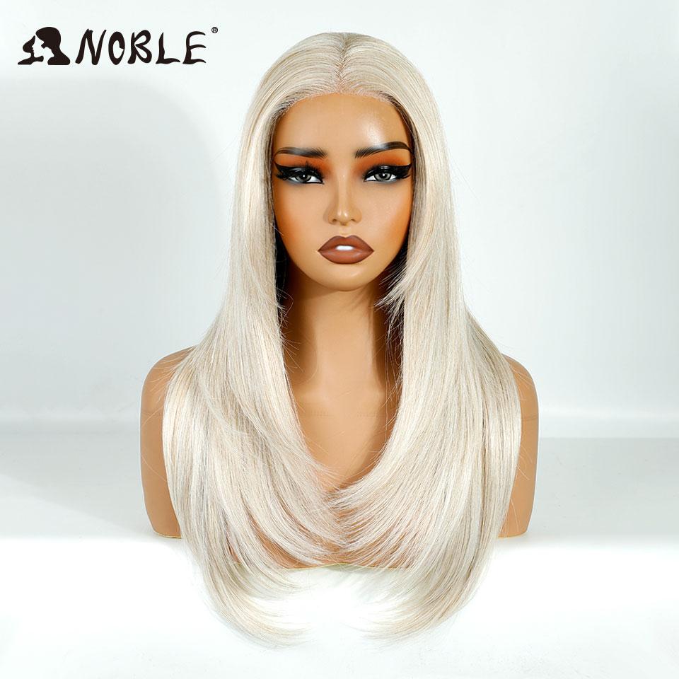 

Noble Cosplay Synthetic Lace Front Wigs For Women 13x3 Straight Lace Wig Pre Plucked Layered Wig Ombre Blonde Brown Lace Wig (as the picture,150%&20inches&Lace Front)