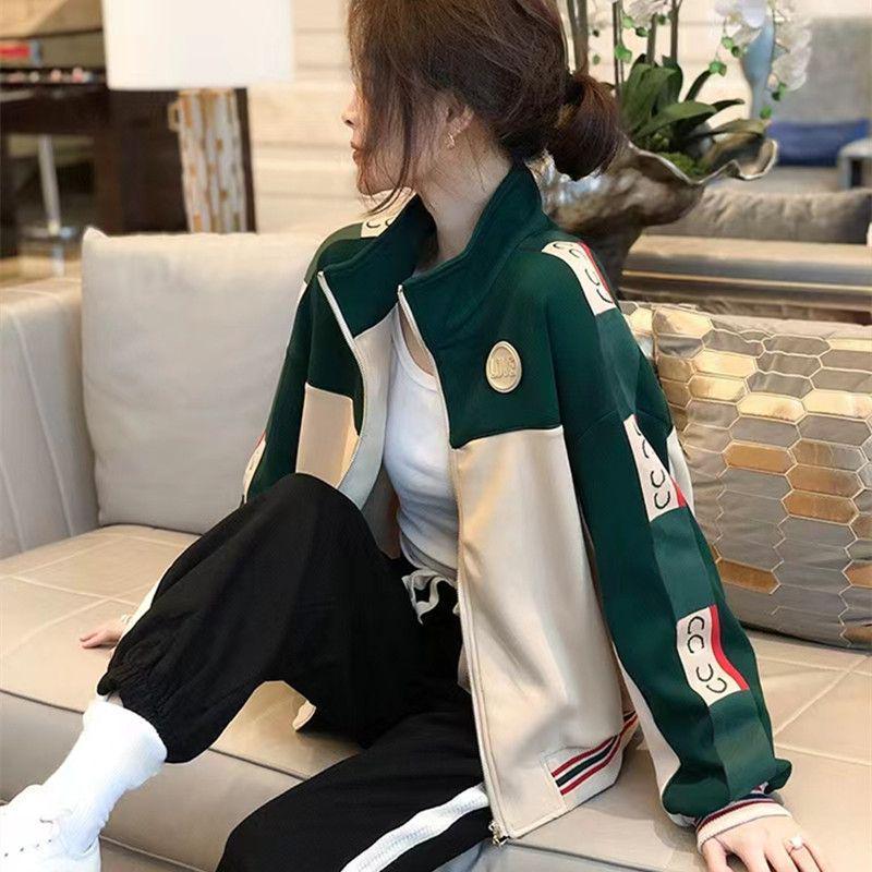 2025 Women's Apricot Baseball Jacket: Spring/Autumn Sportswear, European Style, Couple's Edition