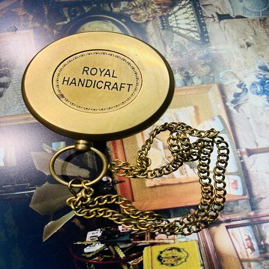 Nautical Beautiful Brass Flag of Russia Pocket Compass