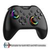 NS/NS2 Wireless Game Controller with Neon RGB Lighting, Rapid Fire, Vibration, Six-Axis, and Original Button Compatibility