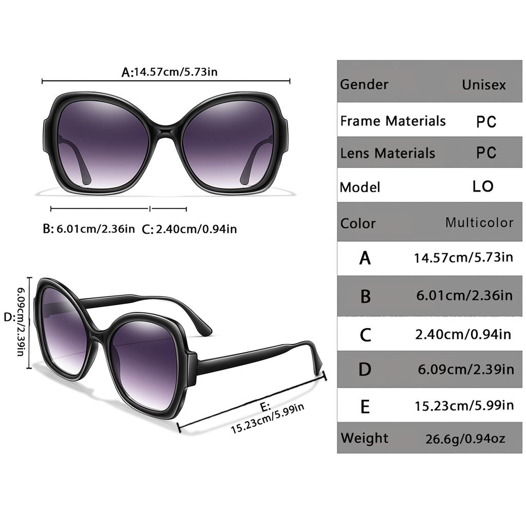 3 Pairs Fashion Female Cute Oval Goggles with UV Protection for Outdoor Travel Beach Party Vacation