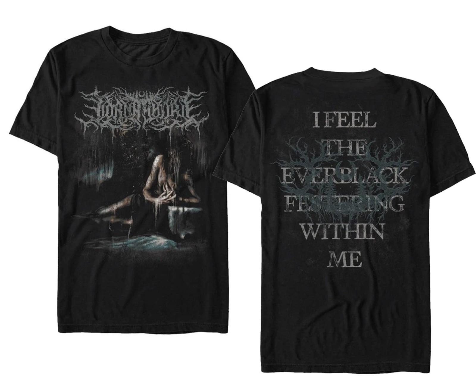 Lorna Shore Everblack Feeling Within Me Хлопковая футболка 100% Мужская Женская Футболки Топ XL