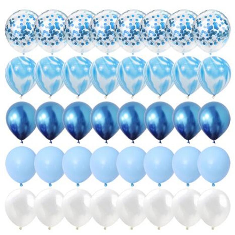 40Pcs Confetti Balloons Wedding Decoration Matte Globos New Year Birthday Party Decorations Baby Shower Supplies