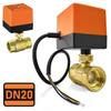 Elektrozawór Sterownik Przepływu Wody Kulowy Automatyka Dn20 3/4" 230V 20W