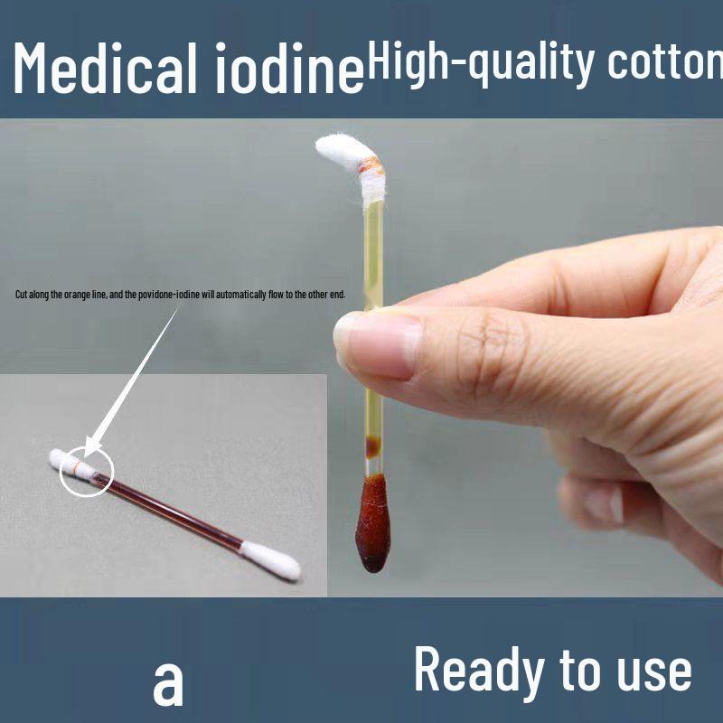 Povidon-Iod Desinfektions-Wattestäbchen: Haushaltsdesinfektion Bakterizide Lösung
