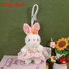 Adorable Bunny Pendant Plush Toy With Lace Accents For Kids And Teens