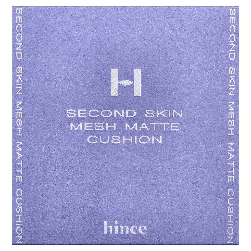 Hince Second Skin Mesh Matte Cushion, SPF 40 PA++, 23 Sand, 12g (0.42oz)