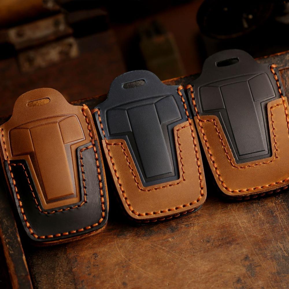 Genuine Leather Key Cover for Great Wall WEY Tank 300 Handmade Car Accessories Key Case