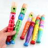 Wooden Cartoon 6-Hole Piccolo Recorder: Children's Educational Wind Instrument Toy