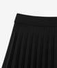 Basica Pleated Knit Skirt (Black)